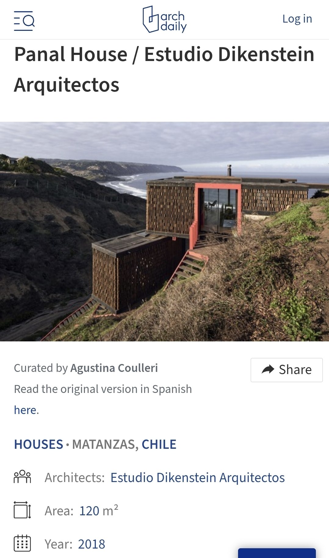ArchDaily, Panal House